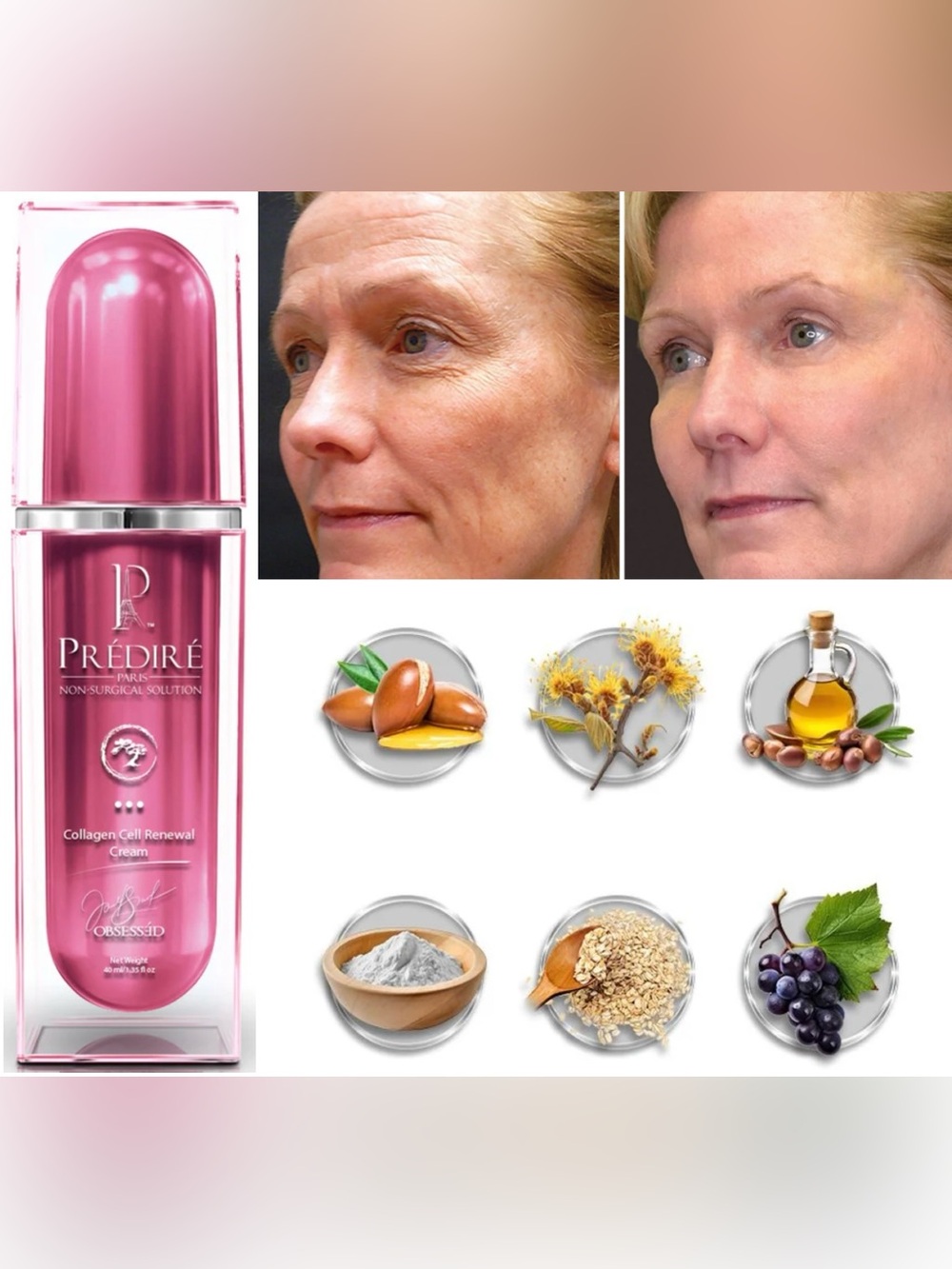 PREDIRE PARIS Collagen Cell Renewal Cream NIB Authentic - Picture 4 of 4
